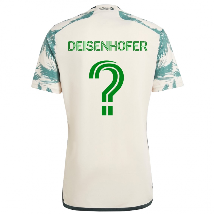 Kinderen Maximilian Deisenhofer #0 Beigebruin Uitshirt Uittenue 2024/25 T-Shirt België