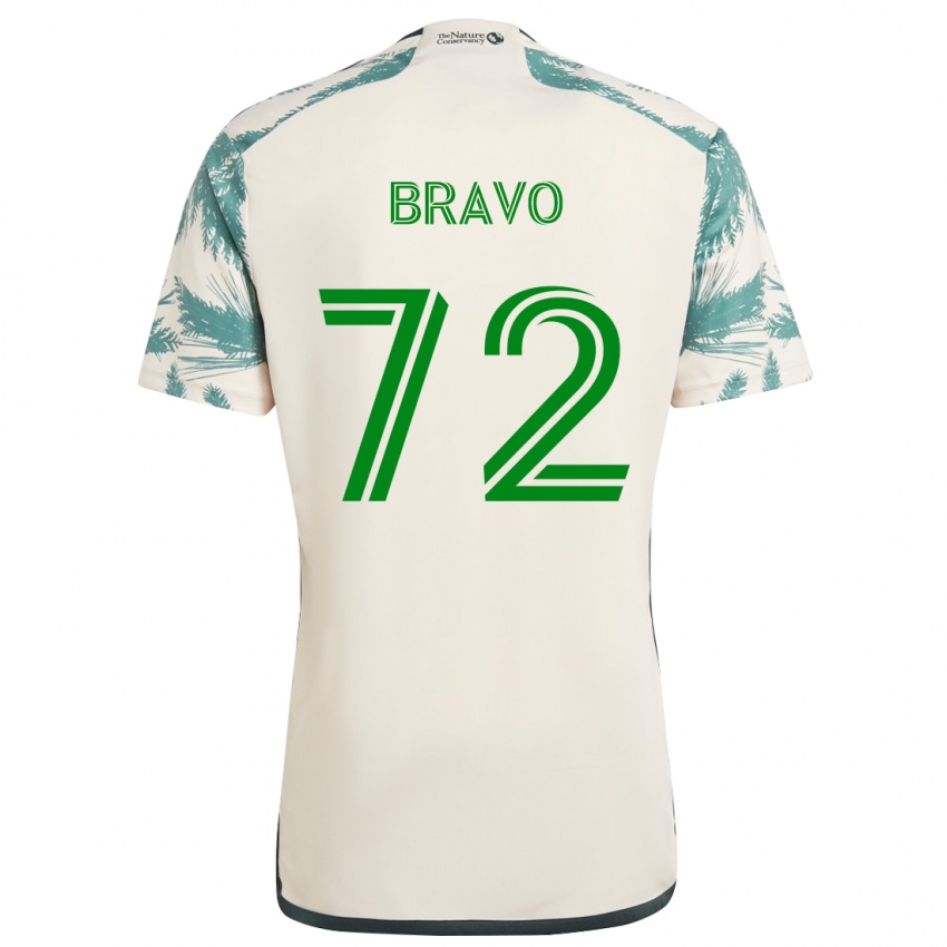 Kinderen Julian Bravo #72 Beigebruin Uitshirt Uittenue 2024/25 T-Shirt België