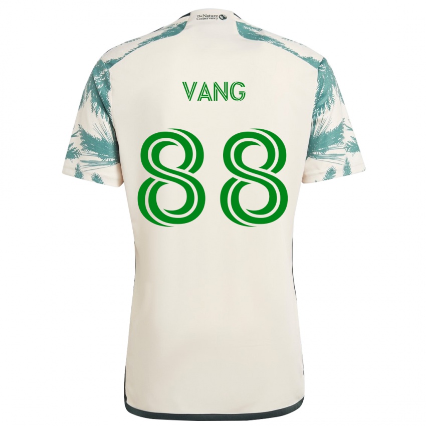 Kinderen Michael Vang #88 Beigebruin Uitshirt Uittenue 2024/25 T-Shirt België