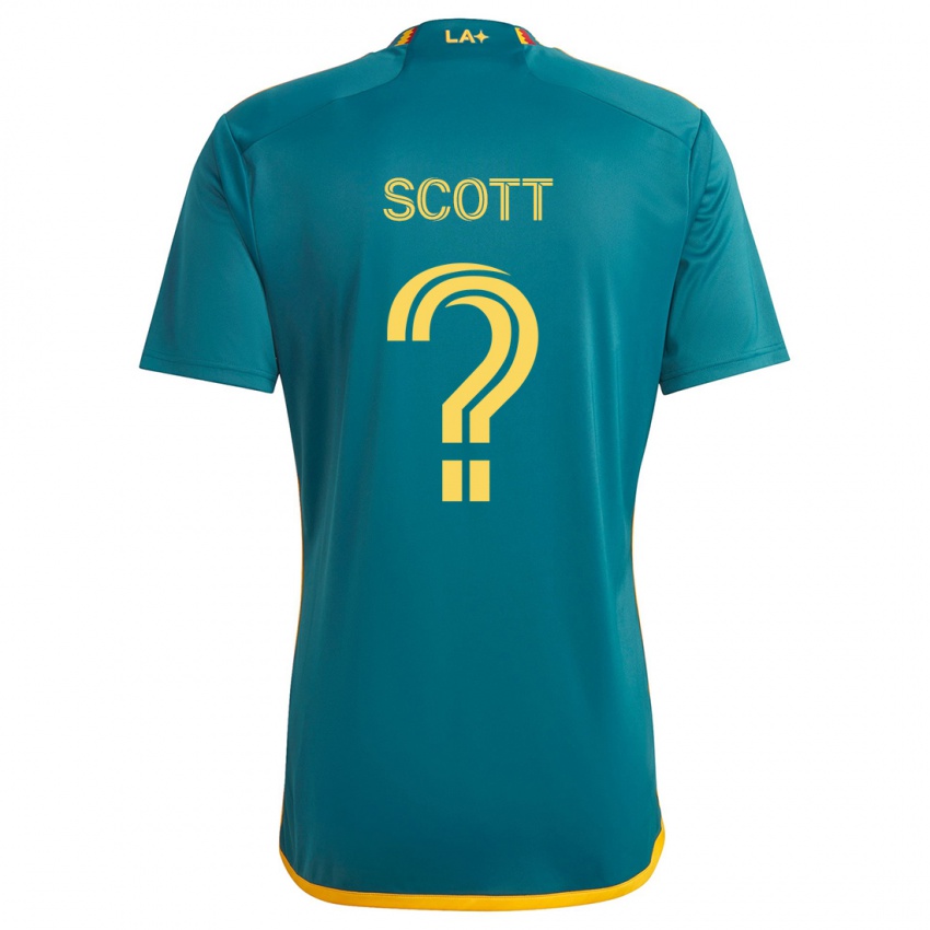 Kinderen Brady Scott #0 Groen Geel Uitshirt Uittenue 2024/25 T-Shirt België