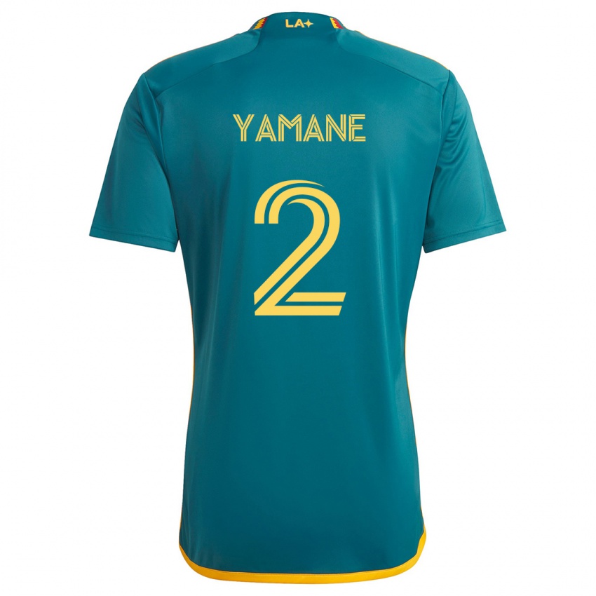 Kinderen Miki Yamane #2 Groen Geel Uitshirt Uittenue 2024/25 T-Shirt België