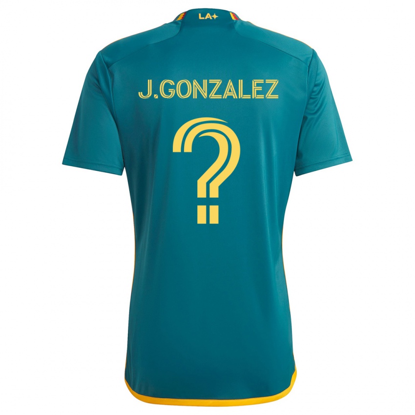 Kinderen Jesse Gonzalez #0 Groen Geel Uitshirt Uittenue 2024/25 T-Shirt België