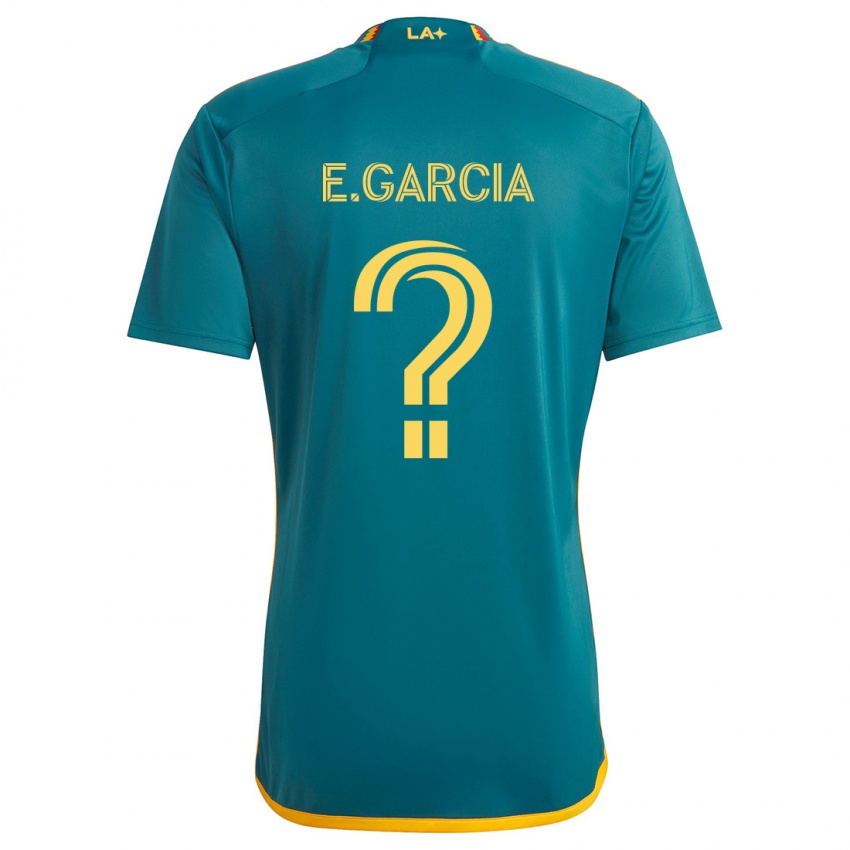 Kinderen Emiliano Garcia #0 Groen Geel Uitshirt Uittenue 2024/25 T-Shirt België