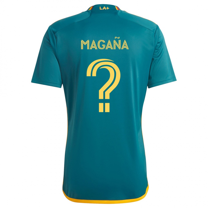 Kinderen Jose Magaña #0 Groen Geel Uitshirt Uittenue 2024/25 T-Shirt België