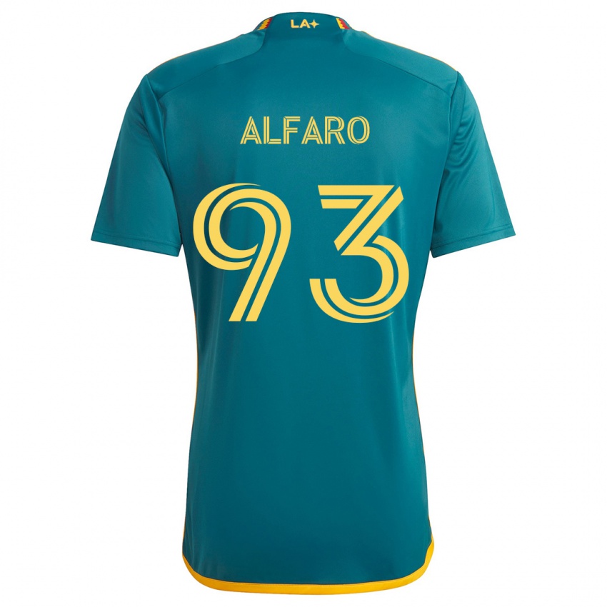 Kinder Tony Alfaro #93 Grün Gelb Auswärtstrikot Trikot 2024/25 T-Shirt Belgien