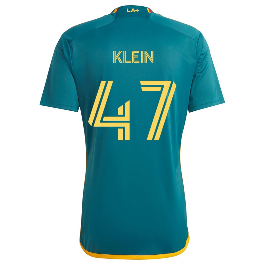 Kinderen Carson Klein #47 Groen Geel Uitshirt Uittenue 2024/25 T-Shirt België