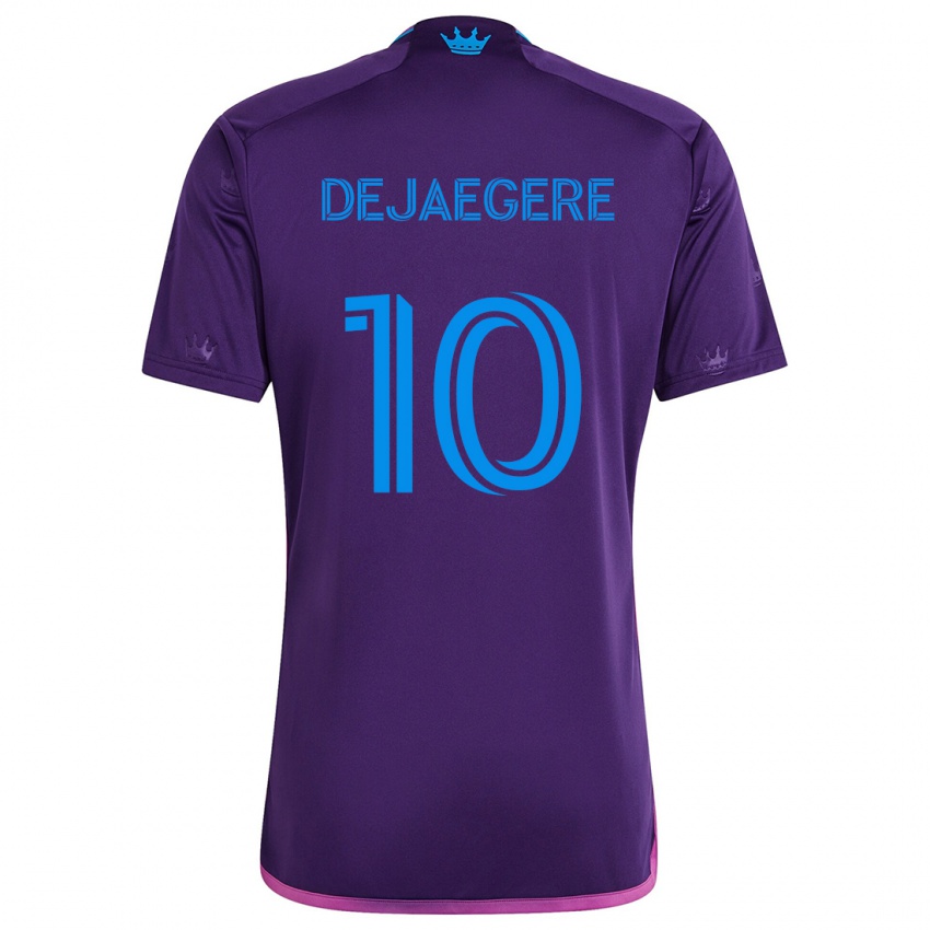 Kinderen Brecht Dejaegere #10 Paarsblauw Uitshirt Uittenue 2024/25 T-Shirt België