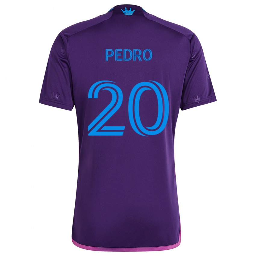 Kinderen João Pedro #20 Paarsblauw Uitshirt Uittenue 2024/25 T-Shirt België