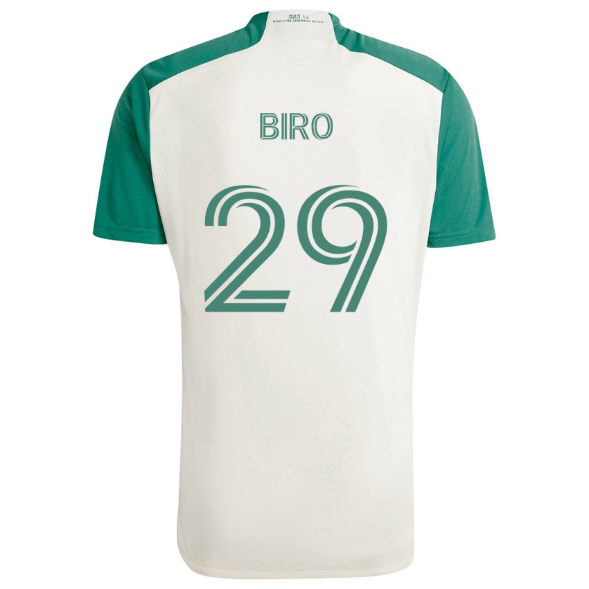 Kinderen Guilherme Biro #29 Bruine Kleuren Groen Uitshirt Uittenue 2024/25 T-Shirt België