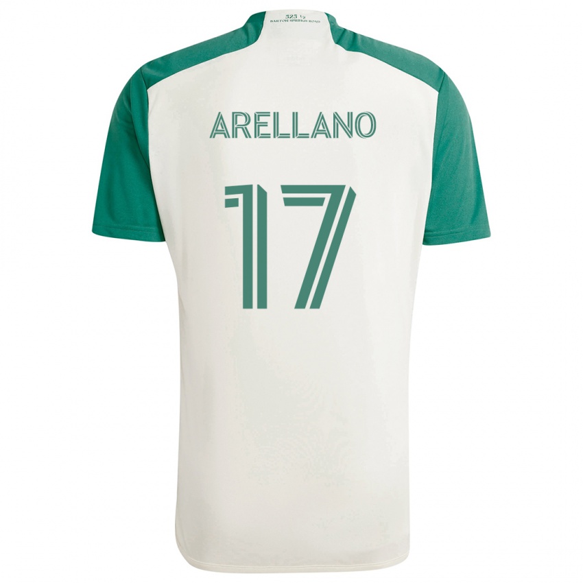 Kinderen Bryan Arellano #17 Bruine Kleuren Groen Uitshirt Uittenue 2024/25 T-Shirt België