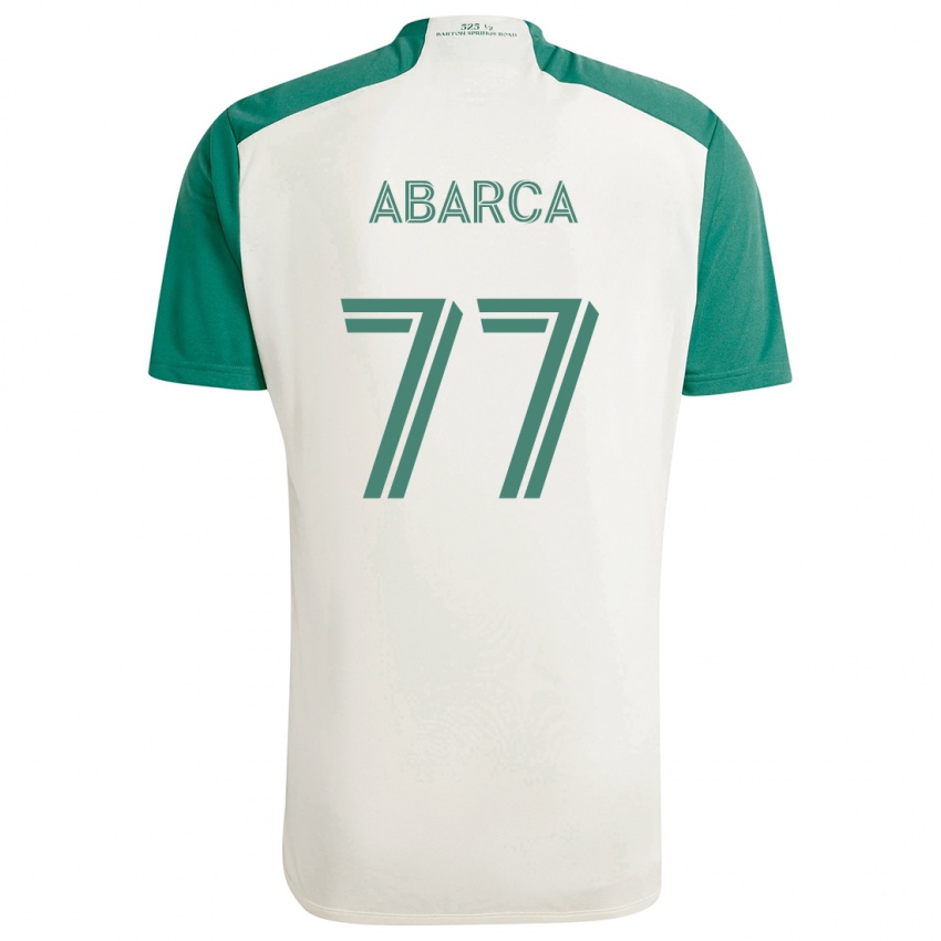 Kinderen Diego Abarca #77 Bruine Kleuren Groen Uitshirt Uittenue 2024/25 T-Shirt België