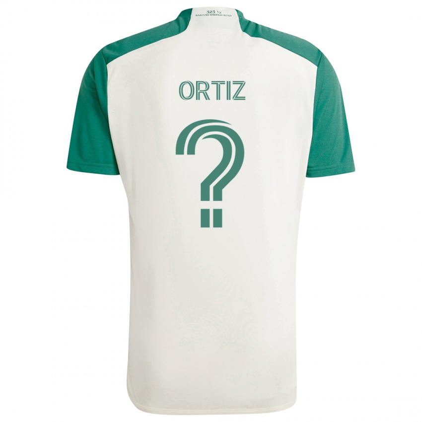 Kinderen Viggo Ortiz #0 Bruine Kleuren Groen Uitshirt Uittenue 2024/25 T-Shirt België