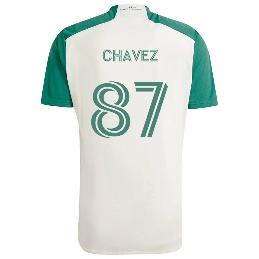 Kinderen Alfonso Ocampo-Chávez #87 Bruine Kleuren Groen Uitshirt Uittenue 2024/25 T-Shirt België