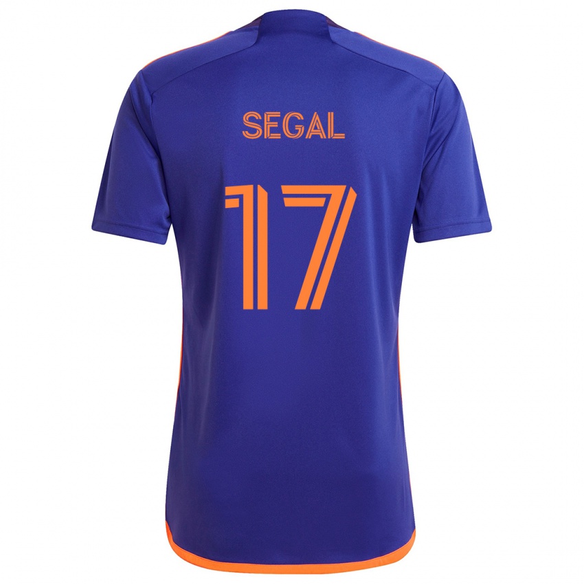 Kinderen Gabriel Segal #17 Paars Oranje Uitshirt Uittenue 2024/25 T-Shirt België