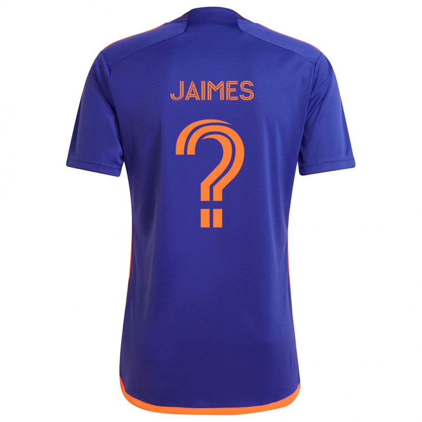 Kinderen Angel Jaimes #0 Paars Oranje Uitshirt Uittenue 2024/25 T-Shirt België