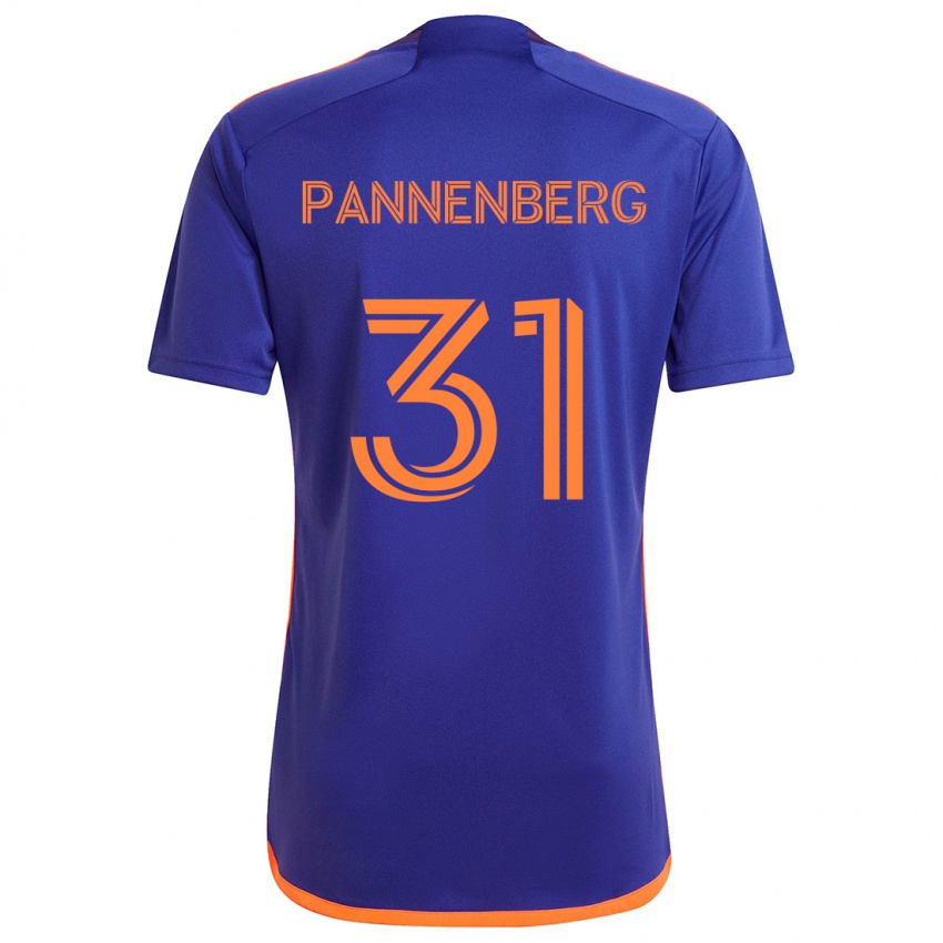 Kinderen Andrew Pannenberg #31 Paars Oranje Uitshirt Uittenue 2024/25 T-Shirt België