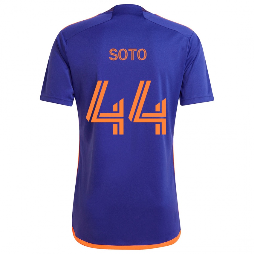 Kinderen Ezekiel Soto #44 Paars Oranje Uitshirt Uittenue 2024/25 T-Shirt België