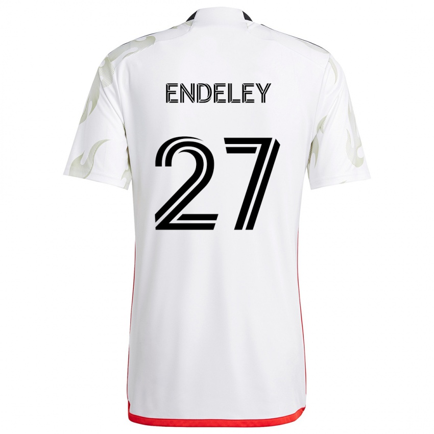 Kinderen Herbert Endeley #27 Wit Rood Zwart Uitshirt Uittenue 2024/25 T-Shirt België