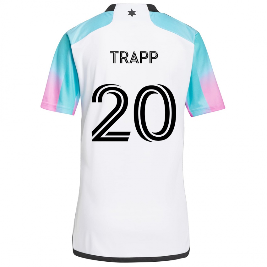 Kinderen Wil Trapp #20 Wit Blauw Zwart Uitshirt Uittenue 2024/25 T-Shirt België