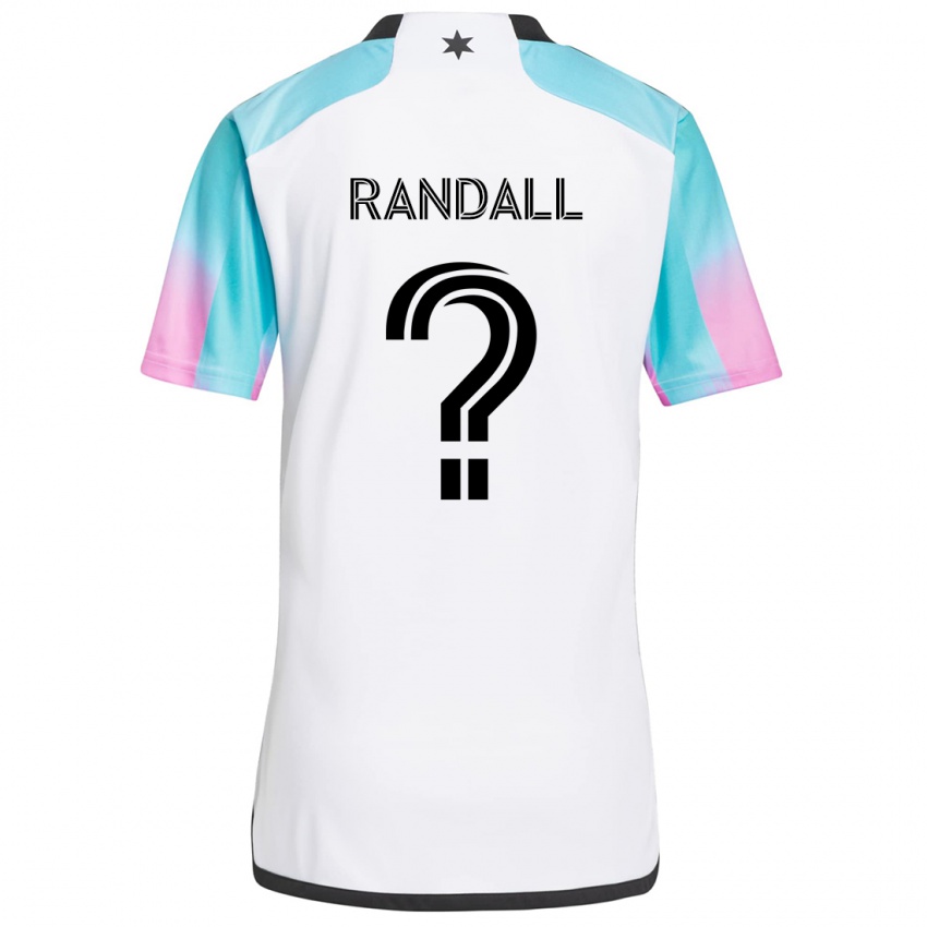 Kinderen Alisa Randall #0 Wit Blauw Zwart Uitshirt Uittenue 2024/25 T-Shirt België