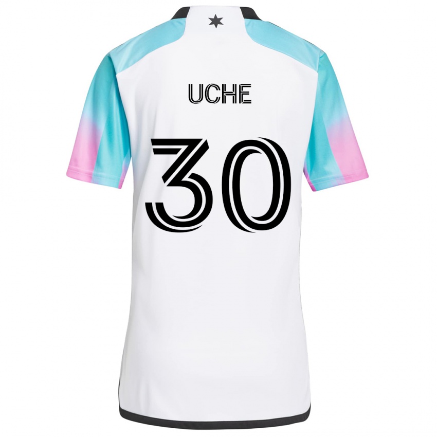 Kinderen Cc Uche #30 Wit Blauw Zwart Uitshirt Uittenue 2024/25 T-Shirt België