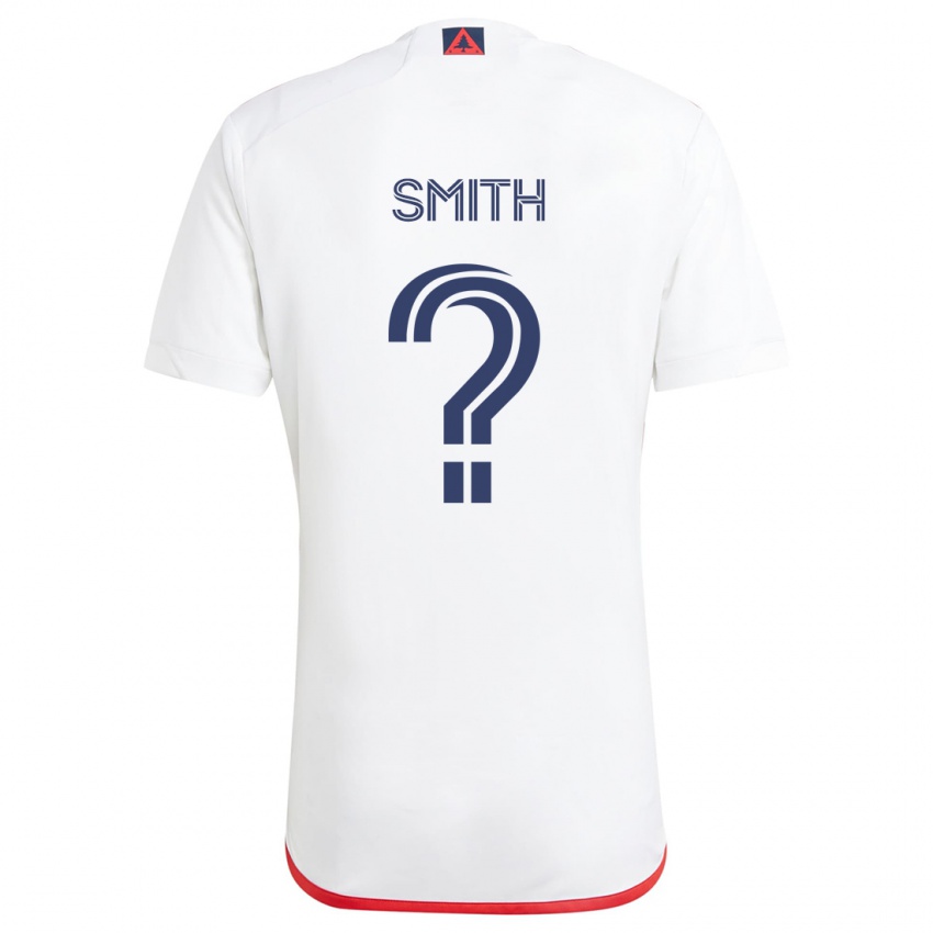 Kinderen Braedon Smith #0 Wit Rood Uitshirt Uittenue 2024/25 T-Shirt België