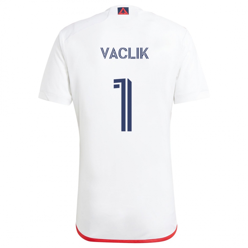 Kinder Tomas Vaclik #1 Weiß Rot Auswärtstrikot Trikot 2024/25 T-Shirt Belgien