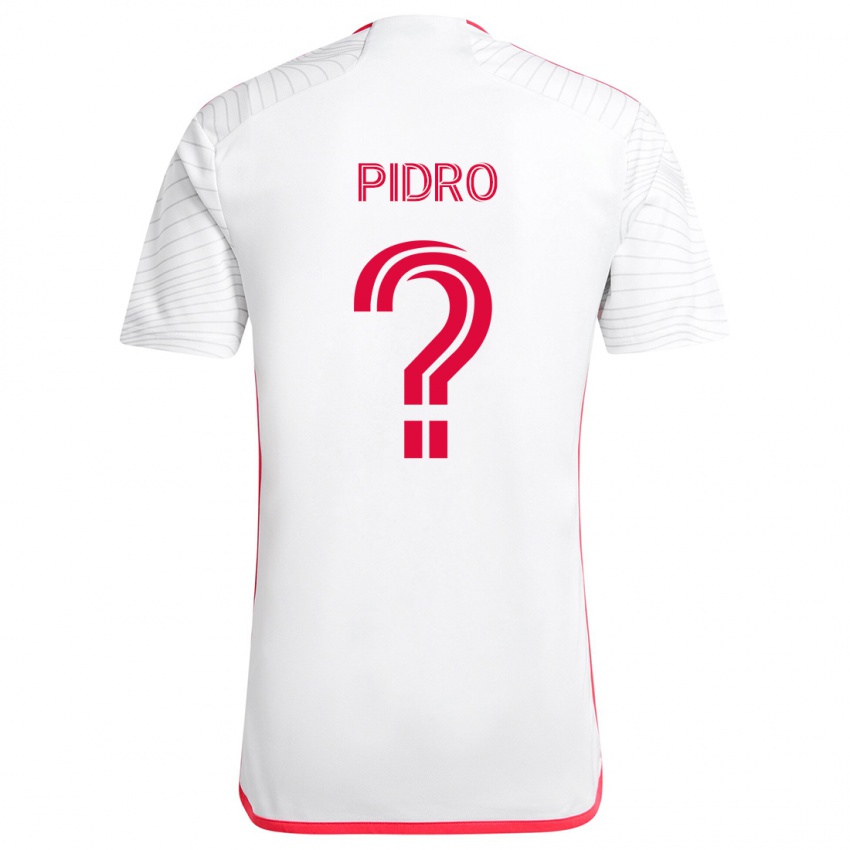 Kinder Selmir Pidro #0 Weiß Rot Auswärtstrikot Trikot 2024/25 T-Shirt Belgien