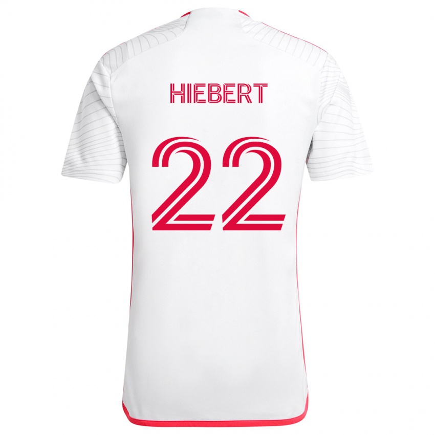 Kinderen Kyle Hiebert #22 Wit Rood Uitshirt Uittenue 2024/25 T-Shirt België