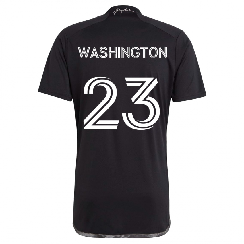 Kinderen Taylor Washington #23 Zwart Uitshirt Uittenue 2024/25 T-Shirt België