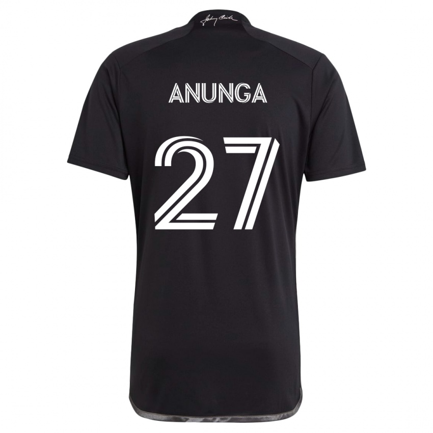 Kinderen Tah Anunga #27 Zwart Uitshirt Uittenue 2024/25 T-Shirt België