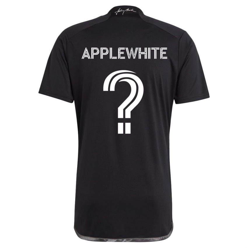 Kinderen Christopher Applewhite #0 Zwart Uitshirt Uittenue 2024/25 T-Shirt België