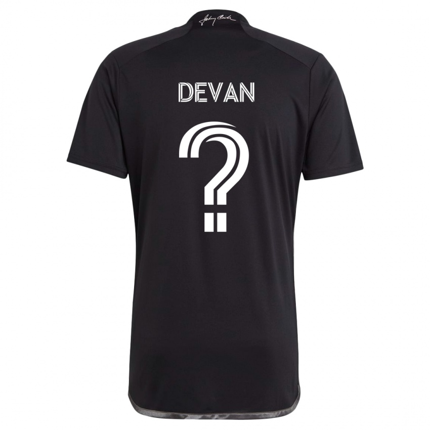 Kinderen Liam Devan #0 Zwart Uitshirt Uittenue 2024/25 T-Shirt België