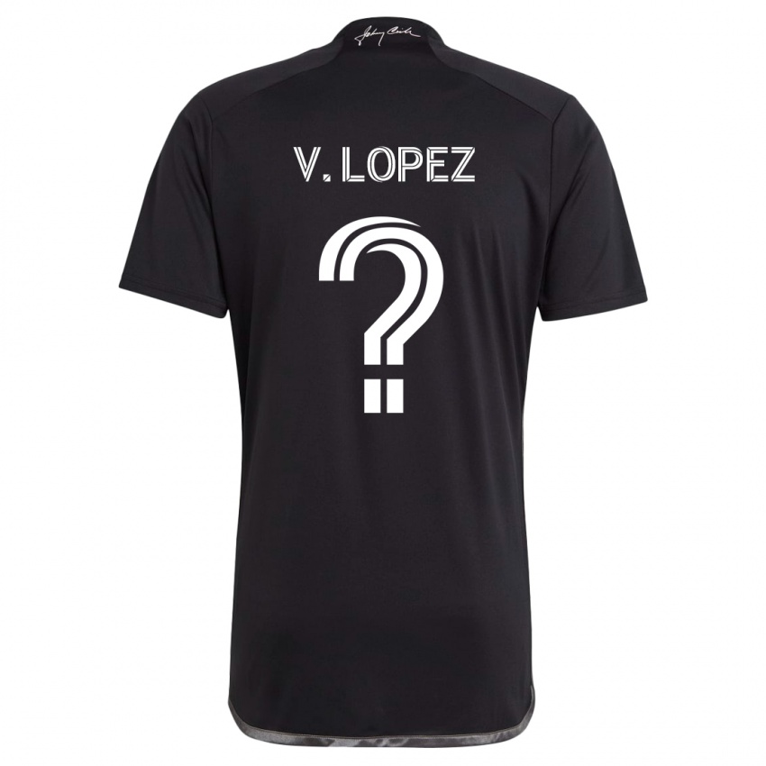 Kinderen Alejandro Velazquez-Lopez #0 Zwart Uitshirt Uittenue 2024/25 T-Shirt België