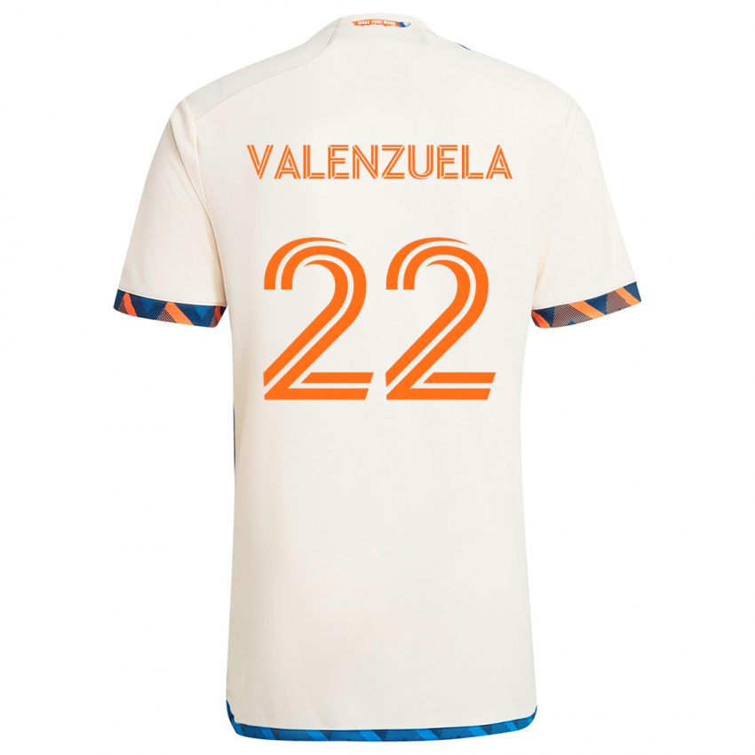 Kinderen Gerardo Valenzuela #22 Wit Oranje Uitshirt Uittenue 2024/25 T-Shirt België