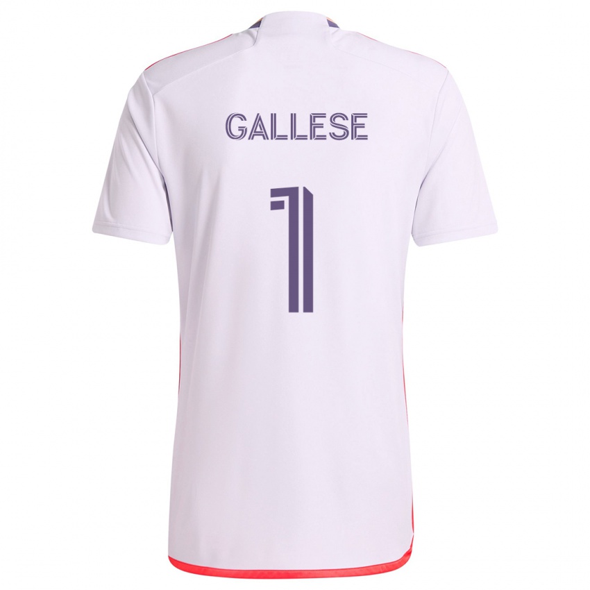 Kinderen Pedro Gallese #1 Wit Rood Paars Uitshirt Uittenue 2024/25 T-Shirt België