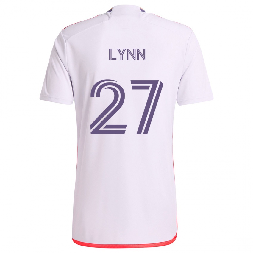 Kinderen Jack Lynn #27 Wit Rood Paars Uitshirt Uittenue 2024/25 T-Shirt België