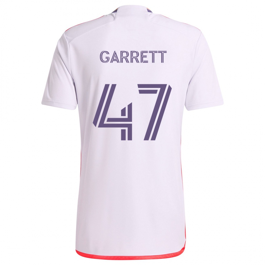 Kinderen Ian Garrett #47 Wit Rood Paars Uitshirt Uittenue 2024/25 T-Shirt België