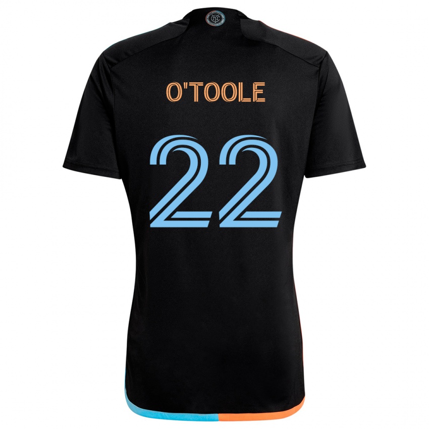 Kinderen Kevin O'toole #22 Zwart Oranje Blauw Uitshirt Uittenue 2024/25 T-Shirt België