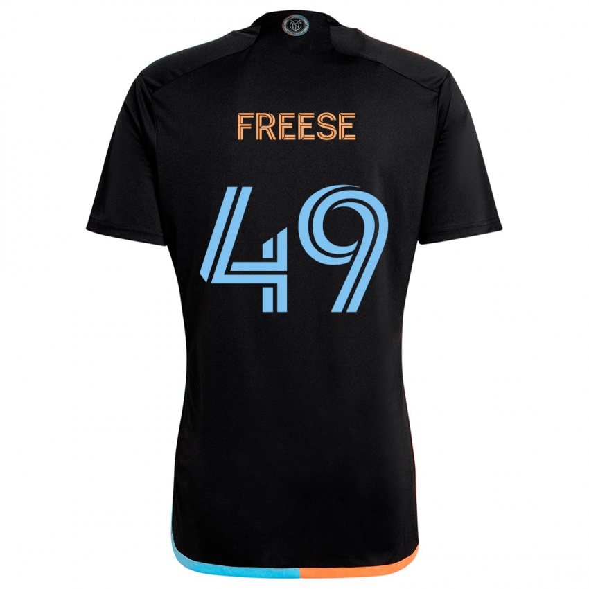 Kinderen Matt Freese #49 Zwart Oranje Blauw Uitshirt Uittenue 2024/25 T-Shirt België