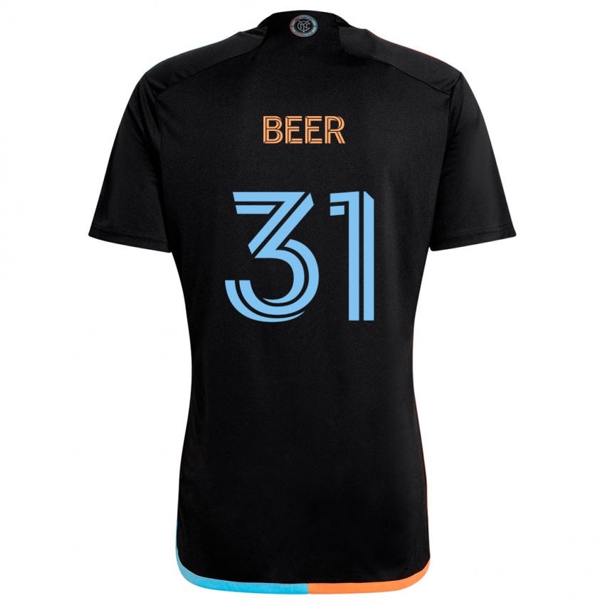 Kinderen Jack Beer #31 Zwart Oranje Blauw Uitshirt Uittenue 2024/25 T-Shirt België