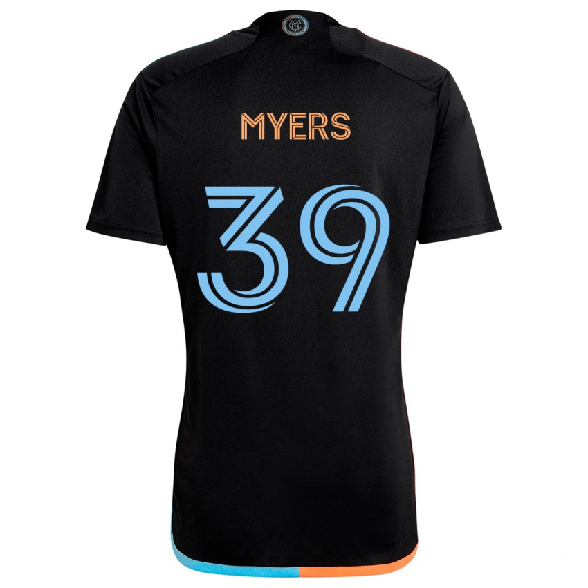 Kinderen Md Myers #39 Zwart Oranje Blauw Uitshirt Uittenue 2024/25 T-Shirt België