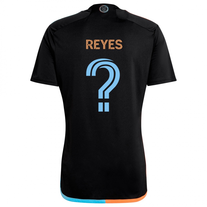 Kinderen Andrew Reyes #0 Zwart Oranje Blauw Uitshirt Uittenue 2024/25 T-Shirt België