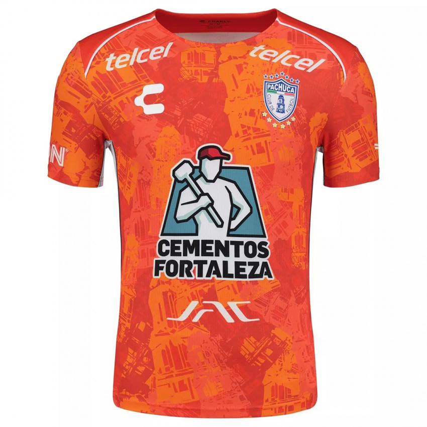 Kinderen Aldo Encinas #0 Oranje Wit Uitshirt Uittenue 2024/25 T-Shirt België