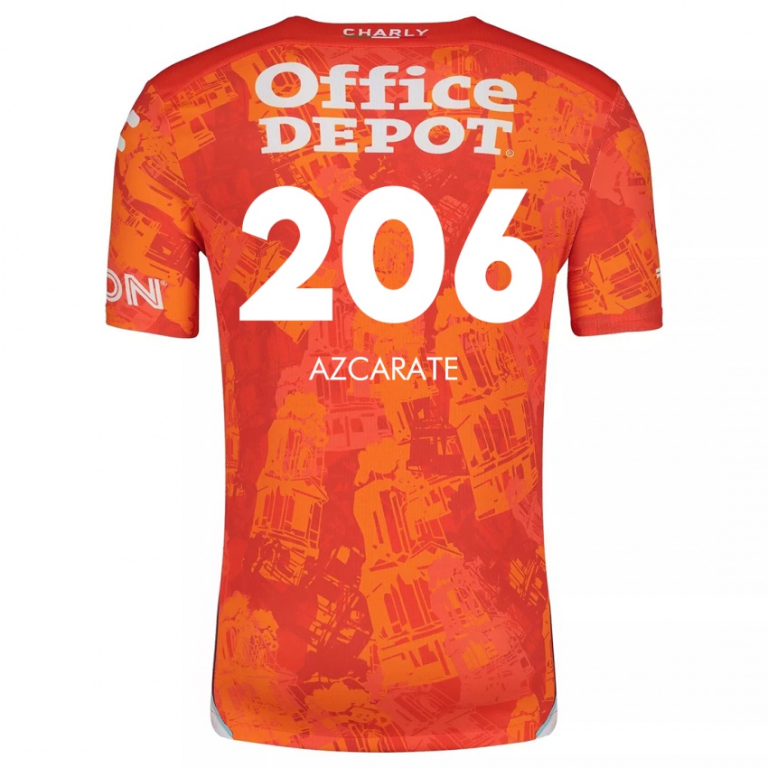 Kinderen Yerar Azcárate #206 Oranje Wit Uitshirt Uittenue 2024/25 T-Shirt België