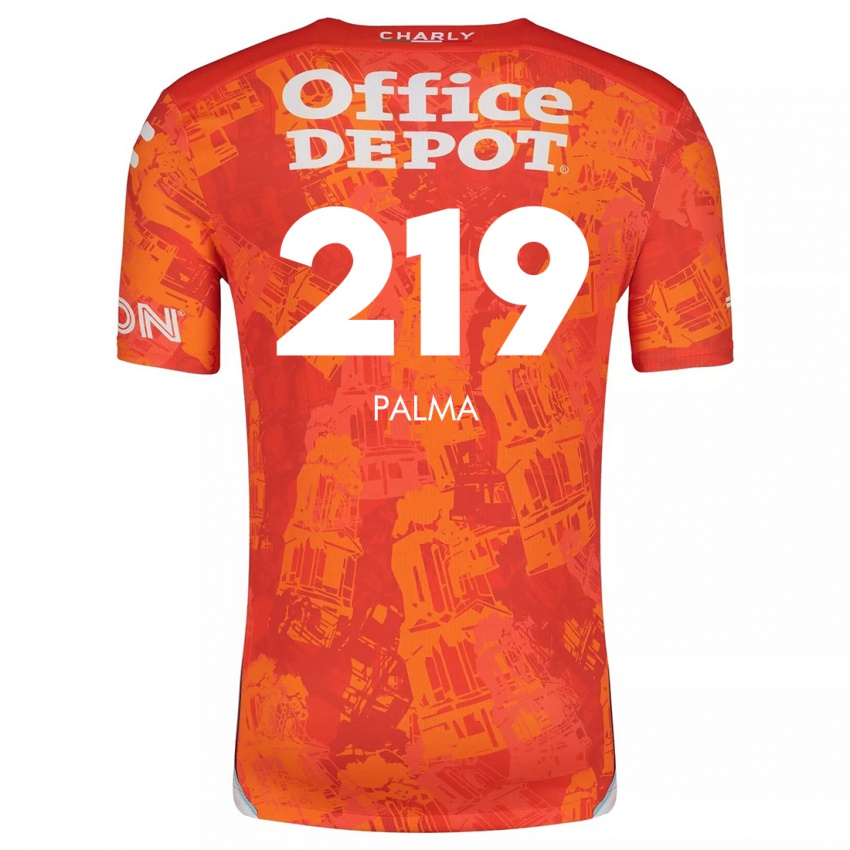 Enfant Maillot Pablo Palma #219 Orange White Tenues Extérieur 2024/25 T-Shirt Belgique