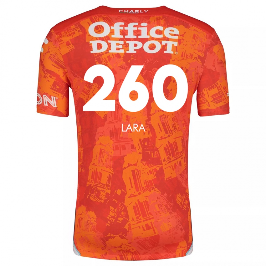 Kinder Jesús Lara #260 Orange Weiß Auswärtstrikot Trikot 2024/25 T-Shirt Belgien