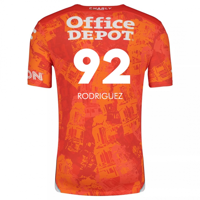 Enfant Maillot Sergio Rodríguez #92 Orange White Tenues Extérieur 2024/25 T-Shirt Belgique