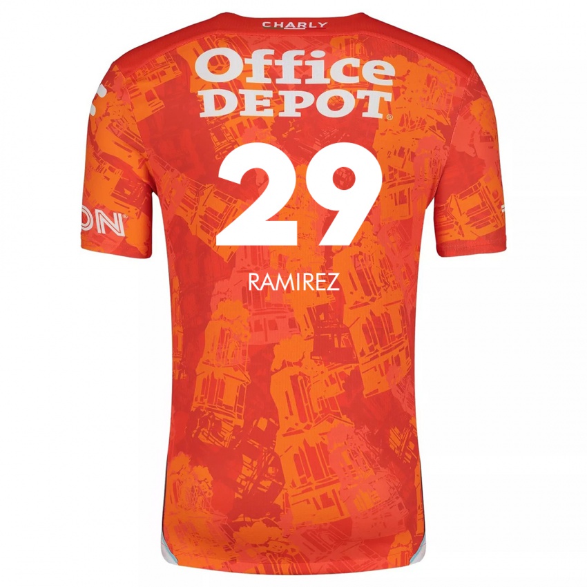 Kinderen Elliana Ramirez #29 Oranje Wit Uitshirt Uittenue 2024/25 T-Shirt België