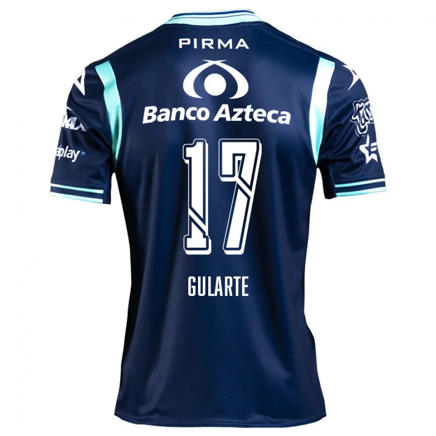 Enfant Maillot Emanuel Gularte #17 Bleu Marine Tenues Extérieur 2024/25 T-Shirt Belgique